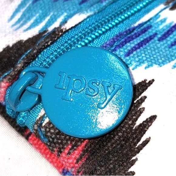 Ipsy Glam Multicolored Small Makeup Cosmetics Accessories Bag 7"X4.5" - Picture 3 of 4